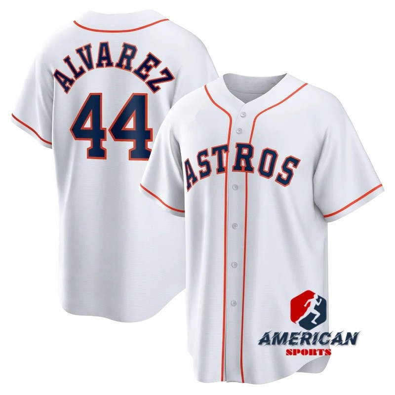 Cầu thủ bóng chày MLB Houston Astros Yordan Alvarez White Home Player