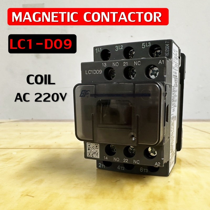 Mẫu Contactor từ tính LC1-D09 COIL AC220V LC1D09
