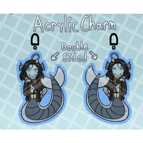 CLEARANCE // Sebastian Solace Roblox Pressure Keychain / Charm 2.5 in