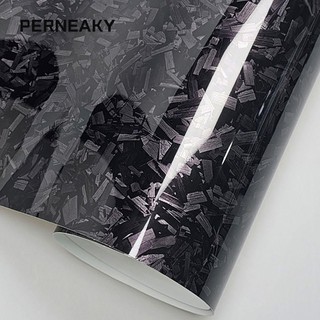 Phim Vinyl Sợi Carbon PENEAKY, / Hiệu ứng 6D Nhãn dán thân xe máy bằng sợi carbon rèn, Nhãn dán xe máy có độ bóng cao thời trang 50x30CM Đề can cho xe máy DIY