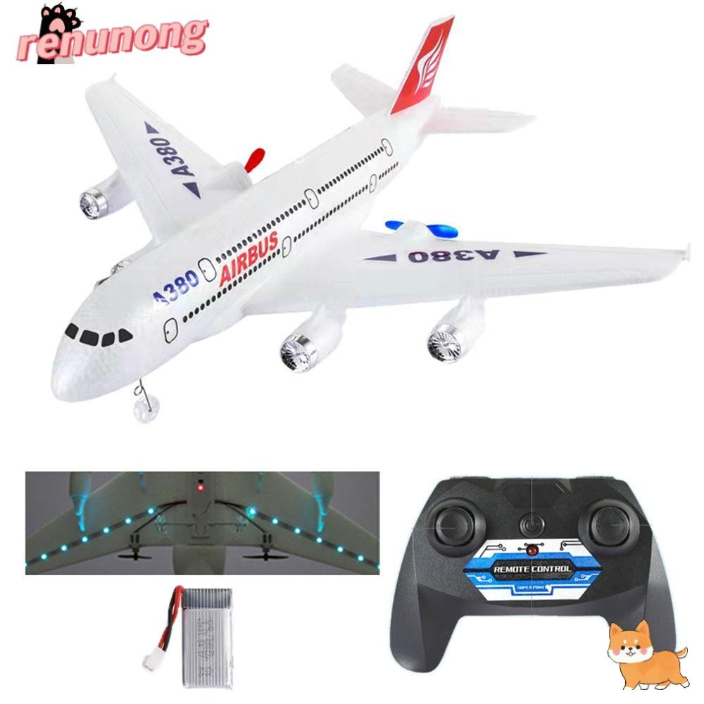 RENUNONG Máy bay điều khiển từ xa ném tay cho Airbus A380 Cánh cố định RC Glider