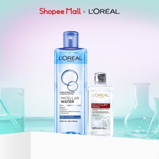 Bộ đôi nước tẩy trang làm sạch sâu và kiềm dầu Micellar Water L'Oreal Paris 400ml & 95ml