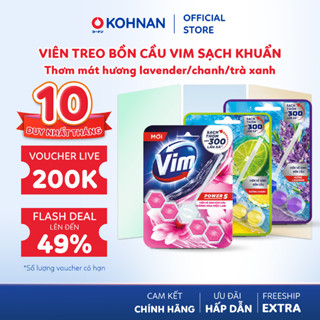 Viên Treo Bồn Cầu VIM sạch khuẩn, thơm mát hương lavender/chanh/trà xanh