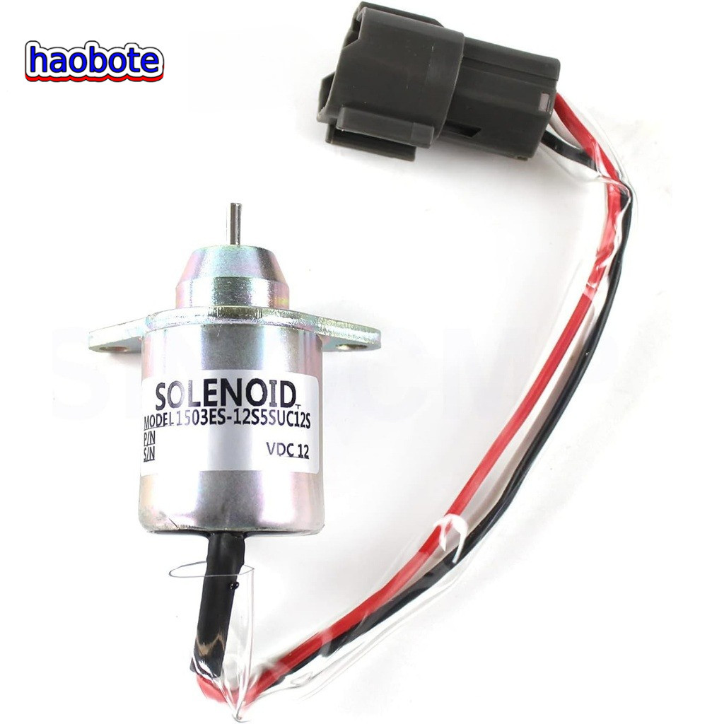 1503ES-12S5SUC12S 119233-77932 M810324 12V Tắt Điện Từ - SINOCMP Cắt Điện Từ Cho Model R55 R60-7 DH5