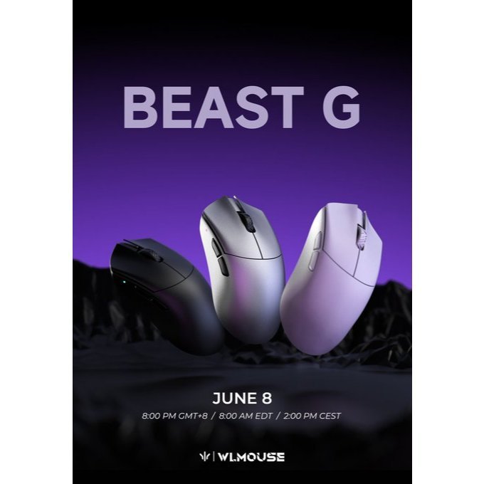 (Creed2) Chuột không dây WLmouse x Feirenzai Beast G | Limited Edition -  8K phiên bản giới hạn