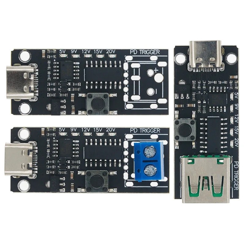 Module nguồn kích hoạt USB-C PD Trigger ra 5V 9V 12V 15V 20V