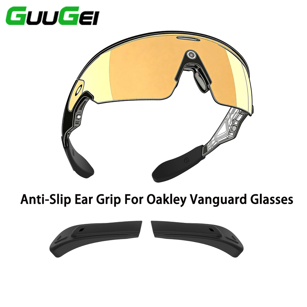 Guugei Chống Trơn Trượt Kính Mắt Móc Tai Kính Silicon Kẹp Tai Cho Rayban Meta Oakley Vanguard Kính