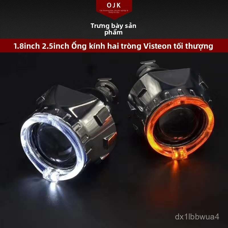 Đèn LED bi cầu mini H4 H7 tăng sáng cho ô tô xe máy gom sáng đường cắt chống chói tích hợp pha cốt c