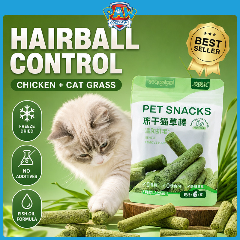 Cat Grass Cat Treats Hairball Control Freeze Khô Cat Snacks Gà Dầu Cá Tự Nhiên Healthy Treats Không 
