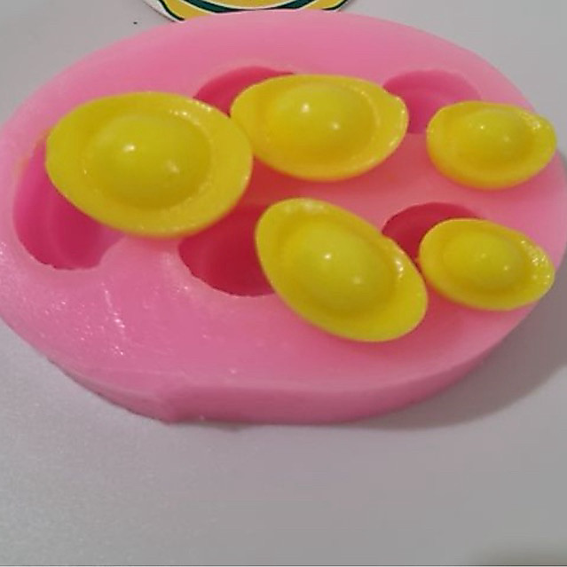 Khuôn silicon vỉ 5 thỏi vàng nhí khuôn bánh bếp mẹ Upin