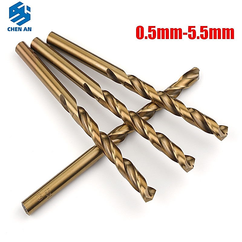 0.5mm-5.5mm HSS M35 Cobalt Xoắn Mũi Khoan mini Trang Sức Tay Gỗ Jobber Thép Không Gỉ Cao Mũi CHENAN