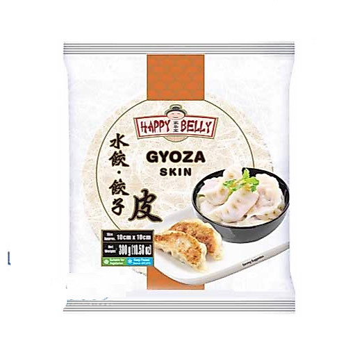 Vỏ sủi cảo GYOZA Happy Belly size 10x10cm túi 300g