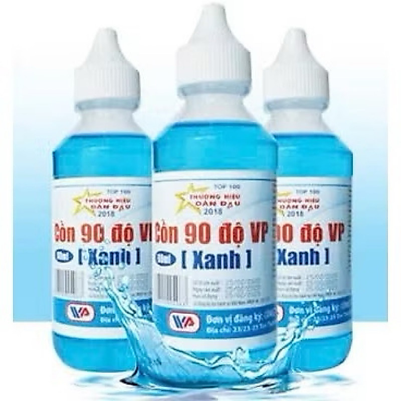 [Lốc 10chai 60ML ] Cồn Xanh 70 Độ/ 90 Độ VP