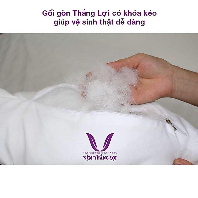 gối đầu bông ép thắng lợi kích thước 50x70