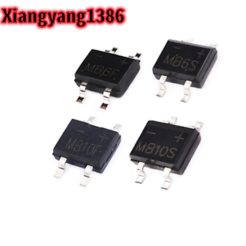 10 CÁI MB6S MB8S MB10S MB6F MB8F MB10F SOP-4 Bộ chỉnh lưu cầu Diode SMD SOP4