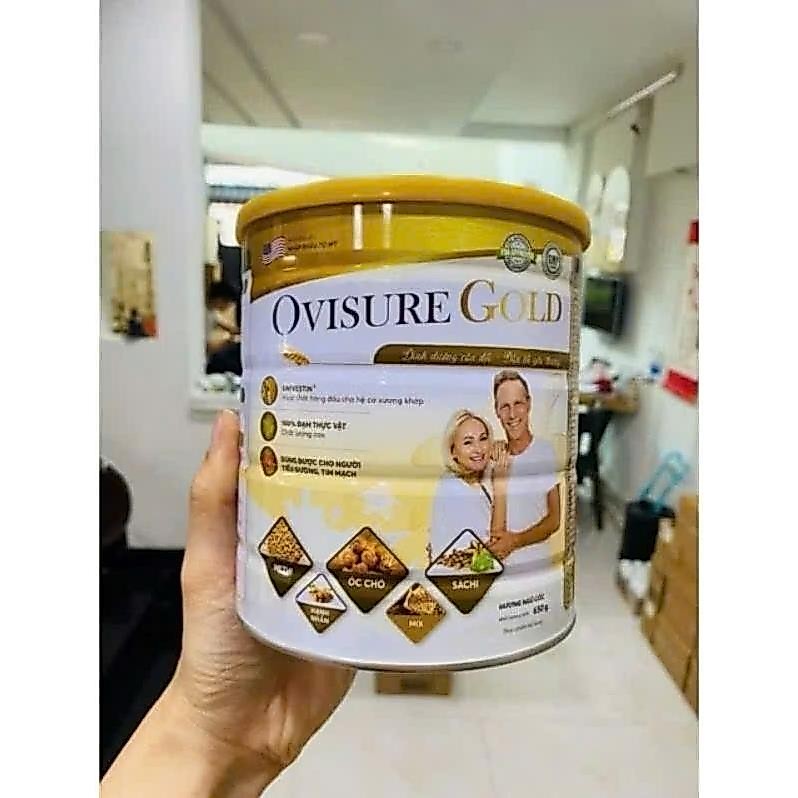 Sữa hạt xương khớp Ovisure Gold lon 650g - Hỗ trợ giảm đau nhức mỏi xương, tăng cường sức khỏe