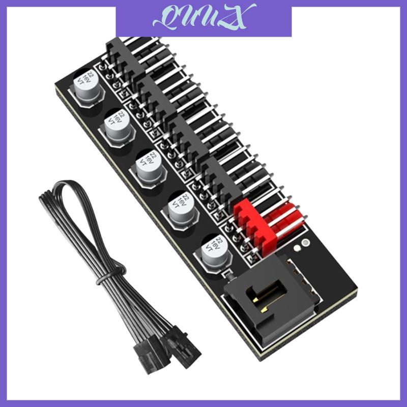 QUU Universal 4Pin Fan Splitter cho nhiều vỏ PC Bộ chia quạt 12V 4Pin