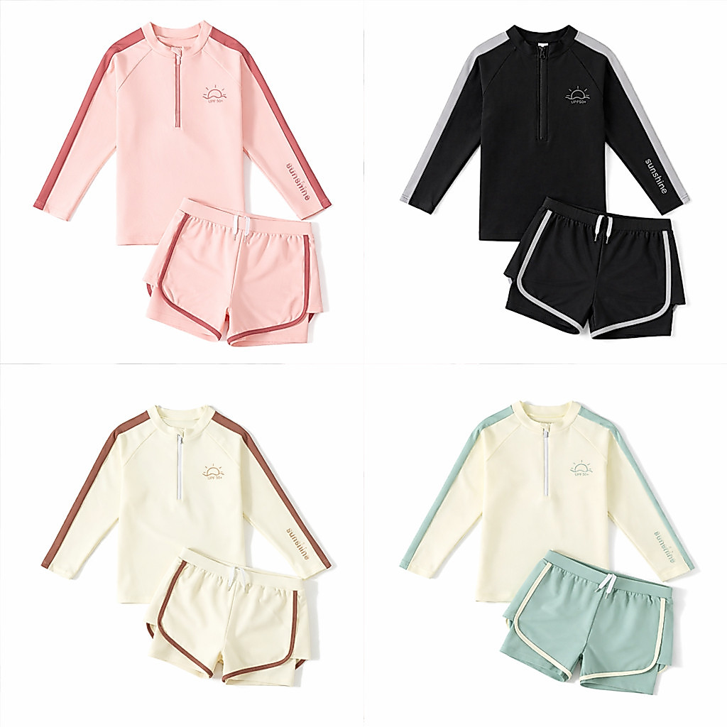 Đồ bơi bé gái, bé trai bộ bơi cho trẻ em từ 4 đến 14 tuổi, size đại 65kg bikini - Bộ Bơi Trẻ Em SUNS