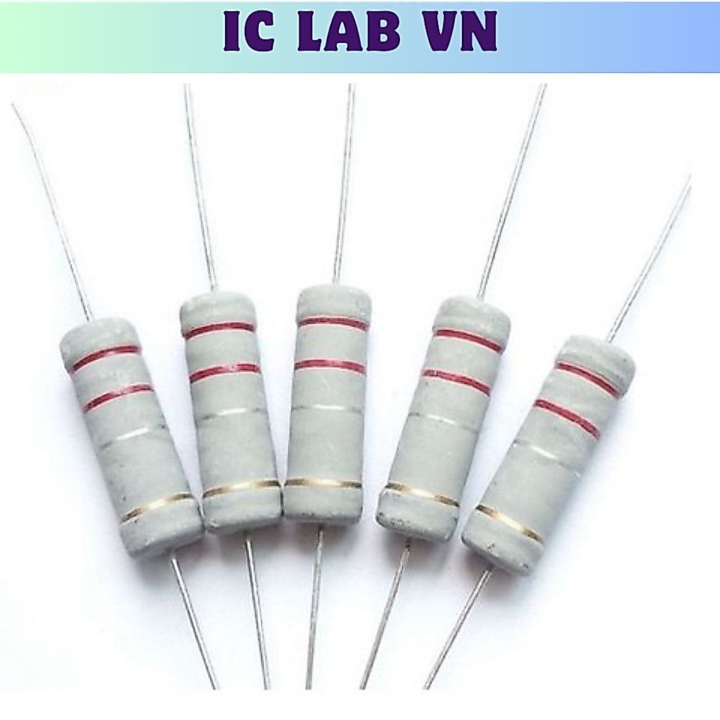 [5 Cái]- Điện trở 220K 2W 5% (gói 5 con) Ic Lab VN