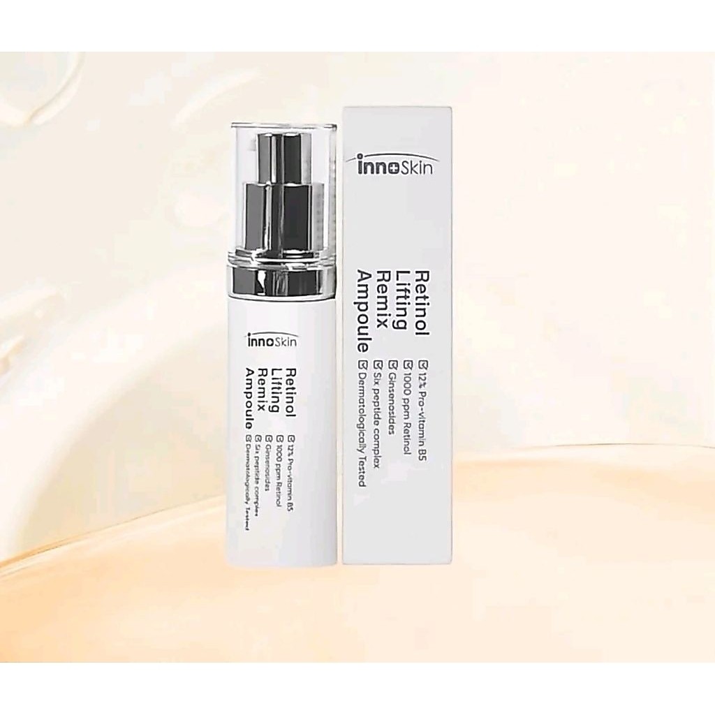 Tinh Chất Retinol Innoskin Lifting Remix Ampoule 30ml Hỗ Trợ Giúp Mịn Màng Căng Mượt Skincare ( Hàng