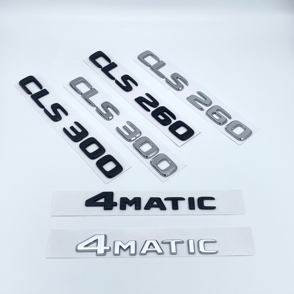 3D Chrome Chữ CLS260 CLS300 CLS320 CLS400 CLS450 4Matic ABS Biểu Tượng Cho Xe Mercedes Benz C257 Thâ