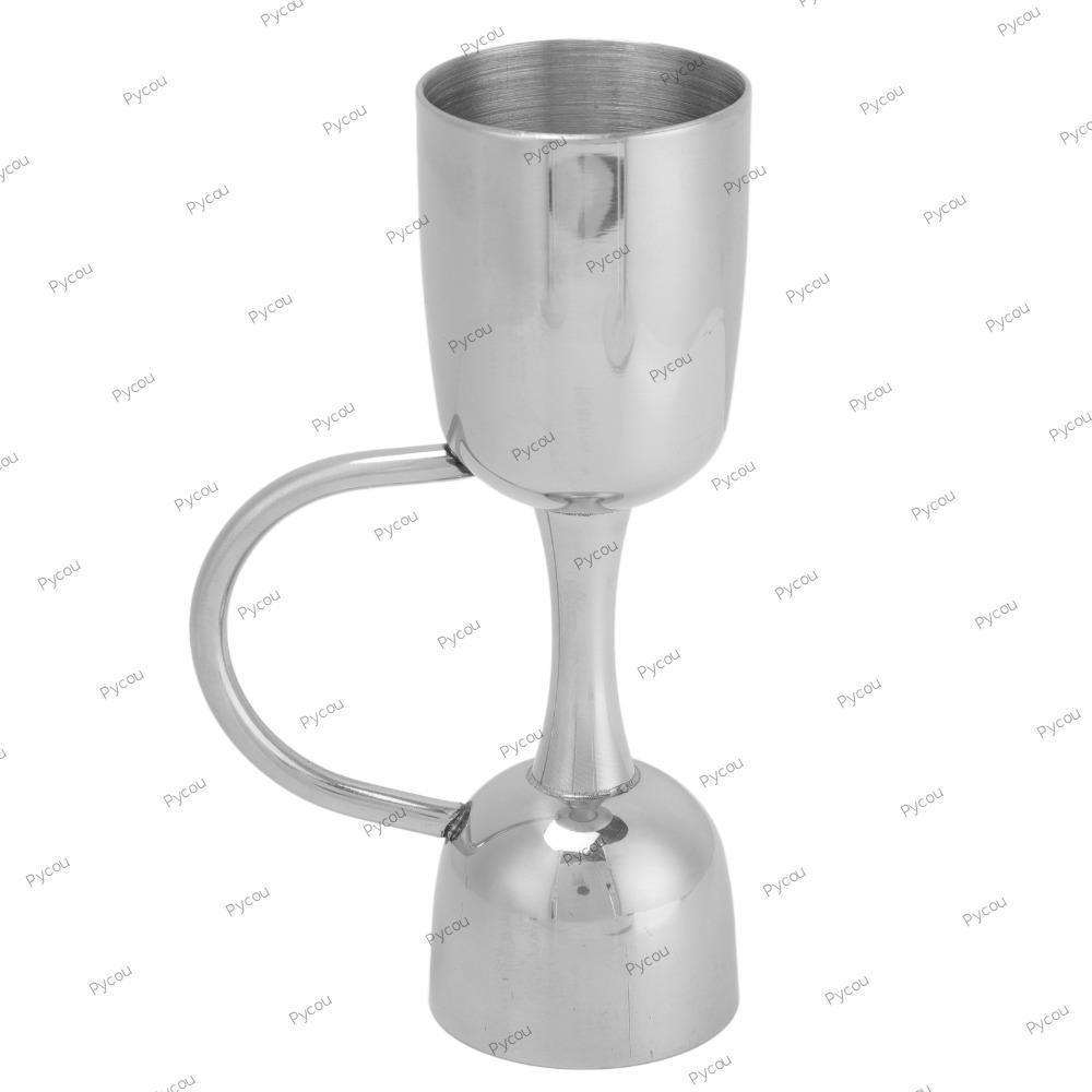 Jigger hai đầu PYCOU, Cốc đo thanh thép không gỉ 304 hai đầu, Jigger pha chế chính xác để pha chế