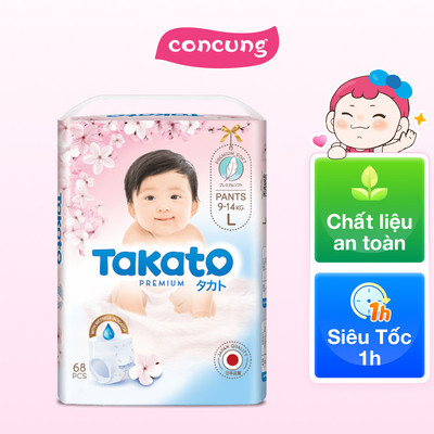 Combo 2 Tã quần Takato siêu mềm mại (L, 68 miếng)
