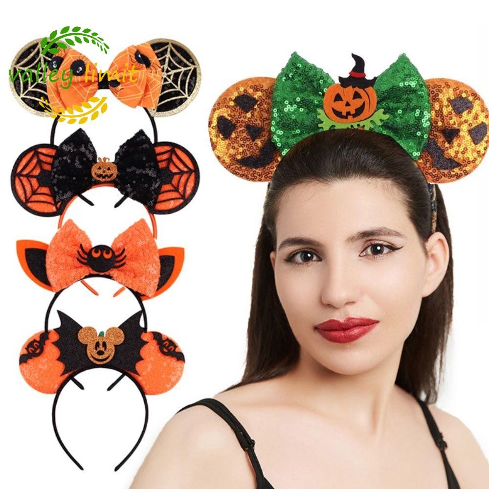 valley limit VALLEY LIMIT Mickey Headress Sequins Lễ hội Phụ nữ Băng đô Halloween
