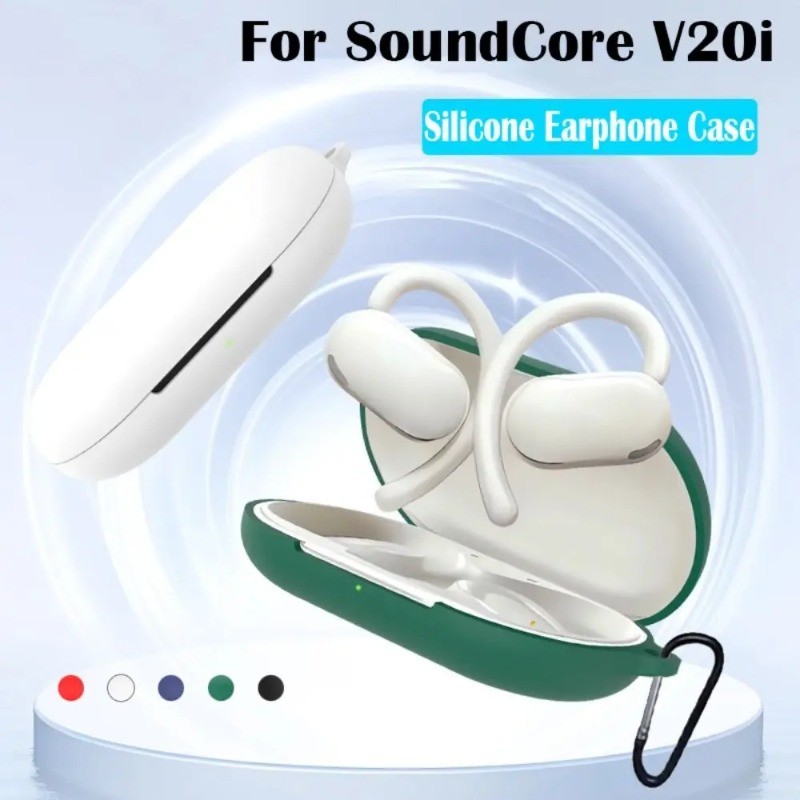 Dành Cho Soundcore V20i Vỏ Bảo Vệ Tai Nghe Silicon Cho Anker SoundCore V20i Vỏ Tai Nghe Không Dây Ta
