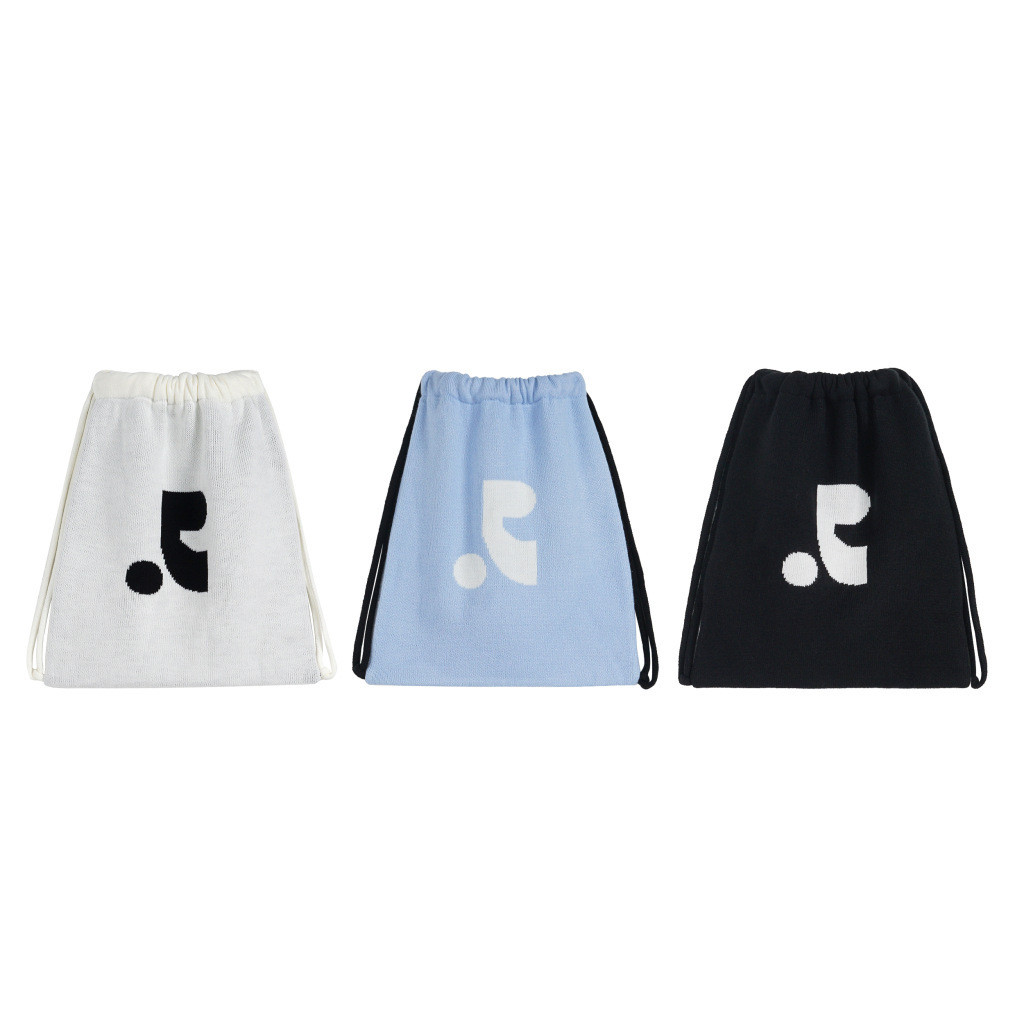 Rest&Recreation Korean Trendy Brand Knitted Backpack Versatile Woolen Bag rr Backpack for Women