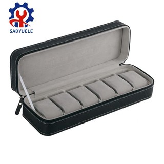 SADYUELE 6 Khe Cắm Hộp Đồng Hồ Du Lịch Di Động Cho Hộp Đựng Hộp Bảo Quản Trang Sức Hộp Bảo Quản