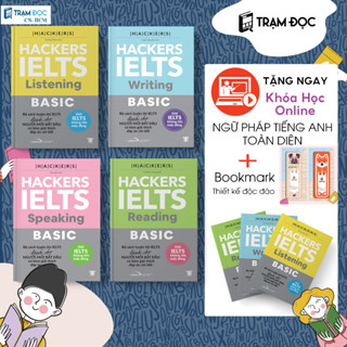 Sách -Hackers Ielts Basic ( Reading + Listening + Writing + Speaking )