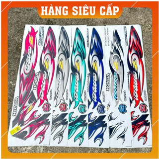  Tem Rời  Chữ Z Lửa Cháy Mẫu Mới Chữ Z Dán Wave 50 100 110 Chuẩn Phom Cực Chất 