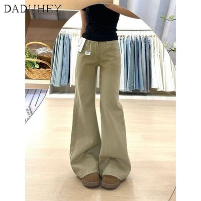 DaDuHey New American Style Ins High Street Hip Hop Jeans Niche High Waist Loose Wide Leg Pants plus Size Trousers