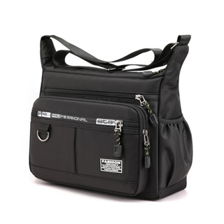 Túi đeo chéo nam vải Canvas mới, nhiều lớp, bền bỉ, dung tích lớn cho chợ đêm#s216