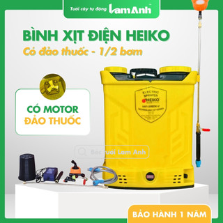  Bình Xịt Điện HEIKO 20L 1 Bơm Có Đảo Nước – Motor Êm – Pin 12V–12Ah – BH 12 Tháng – Lam Anh 