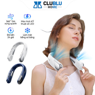  Quạt Đeo Cổ Mini CLUBLU N25 Không Cánh Pin 8-12 Giờ LED Hiển Thị 