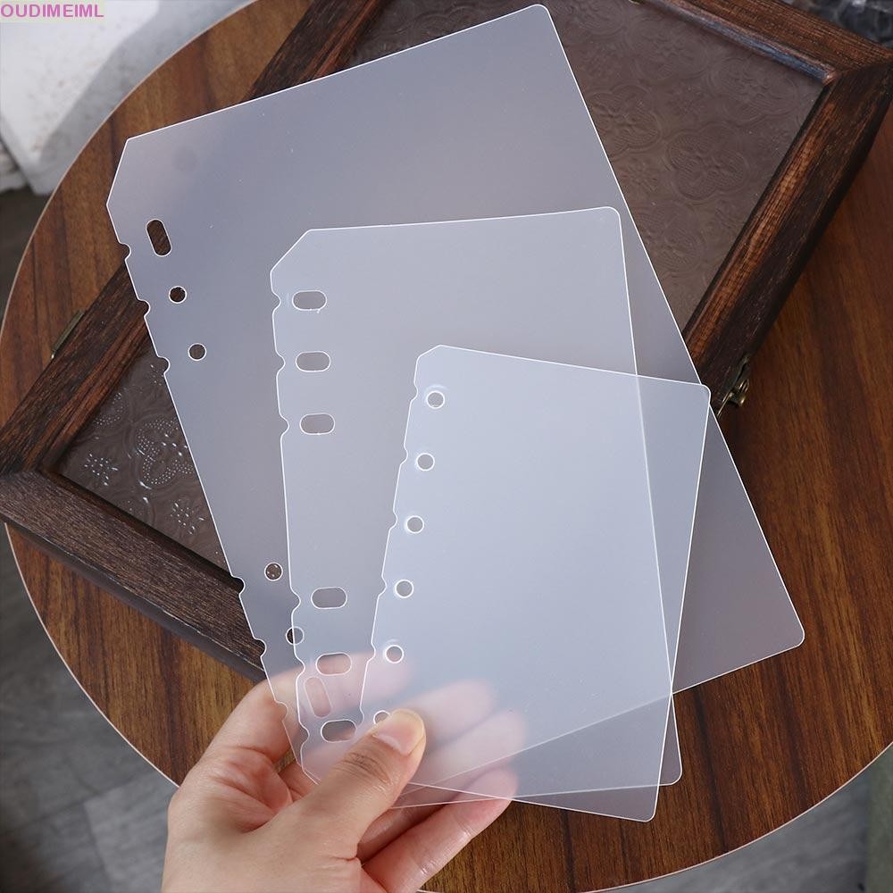 OUDIMEIML Notebook Divider Matte 2 Chiếc Board Page Trong Suốt Bên Trong Giấy Chương Trình Nghị Sự C