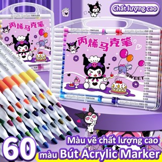  Bút Màu Acrylic Marker Nhiều Màu Hộp Bút Màu Cho Bé Vẽ Tranh Học Tập Và Trang Trí Đồ Dùng 