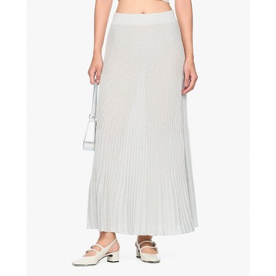 GIGI - Chân váy xếp li midi phom suông nữ tính_G3302K242709-00