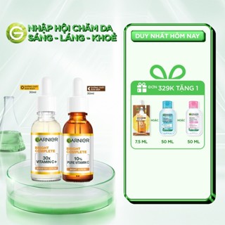 Bộ đôi Dưỡng chất Vitamin C Ngày & Đêm Garnier Bright Complete dưỡng sáng da ( 30ml X2)