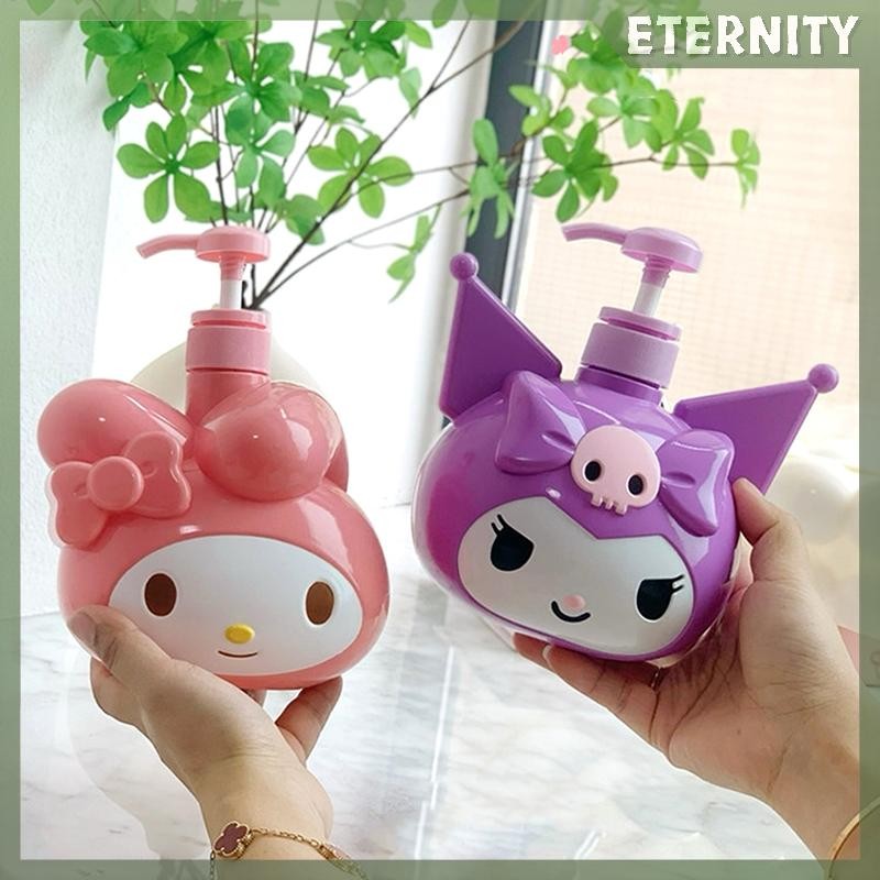 ETERNITY 900ml Sanrio Kuromi Chai Xà Phòng Kawaii My Melody Dầu Gội Tắm Sữa Sub-Bottle Lotion Press 