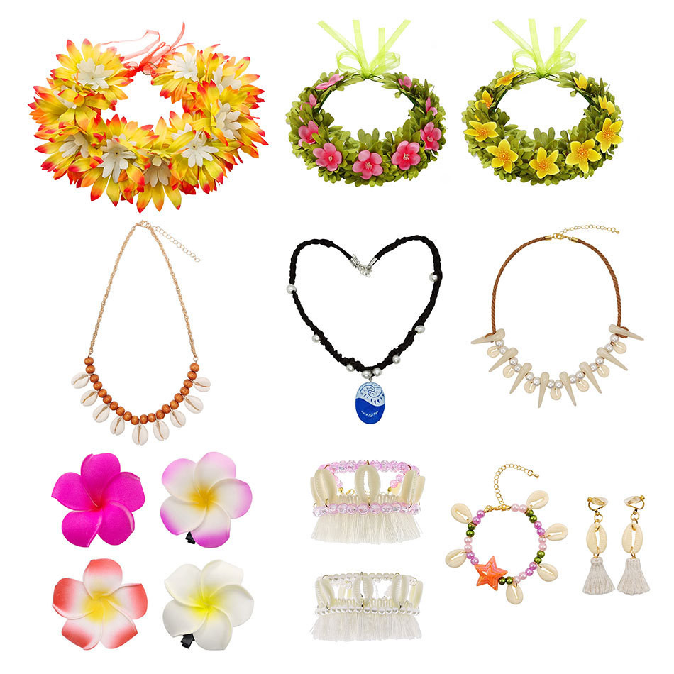 Ocean Romance Trẻ Em Moana Trang Phục Moana cosplay Phụ Kiện Phụ Kiện WJG