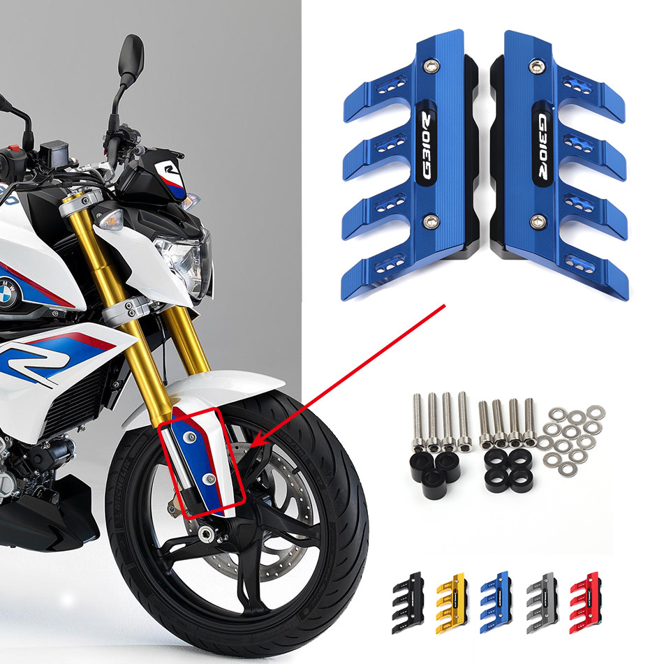 Logo Laser Cho Xe BMW G310R g310r Xe Máy CNC Nhôm Chắn Bùn Bên Khối Bảo Vệ Phanh Trước Đĩa Caliper B