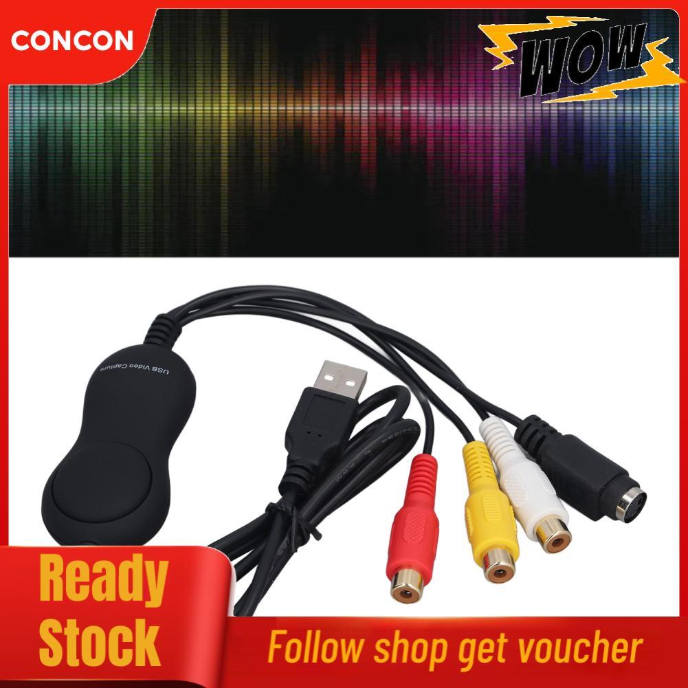 concon Wisoqu USB 2.0 Thiết bị thẻ video Chuyển đổi VHS V8 Hi8 VCR DVR sang DVD Bộ chuyển đổi kỹ thu