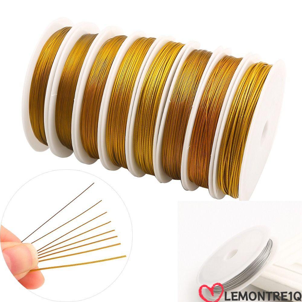 Dây LEMONTREE để làm đồ trang sức, 0.30 / 0.38 / 0.45 / 0.50 / 1.0mm Dây trang sức bạc vàng, Dây bạc