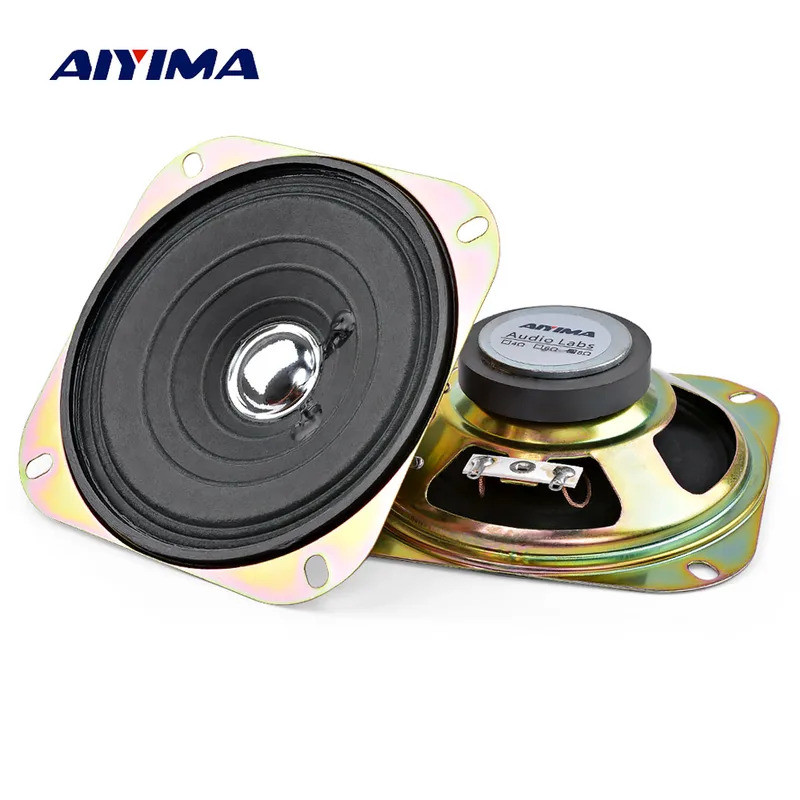 AIYIMA 2 Chiếc 4 Inch Di Động Loa Âm Thanh Cột Full Phạm Vi Âm Nhạc Loa 8 Ohm 5 W Loa DIY Cho Rạp Há