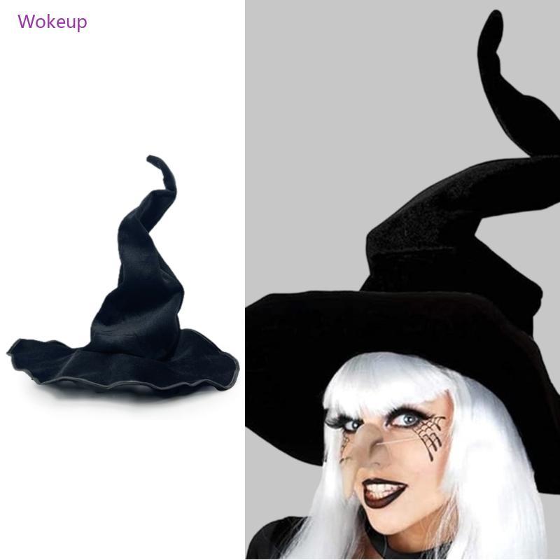 Woke Người Lớn Thanh Thiếu Niên Halloween Phù Thủy Mũ Hóa Trang Xoắn Mũ Phù Thủy Trang Phục Hóa Tran