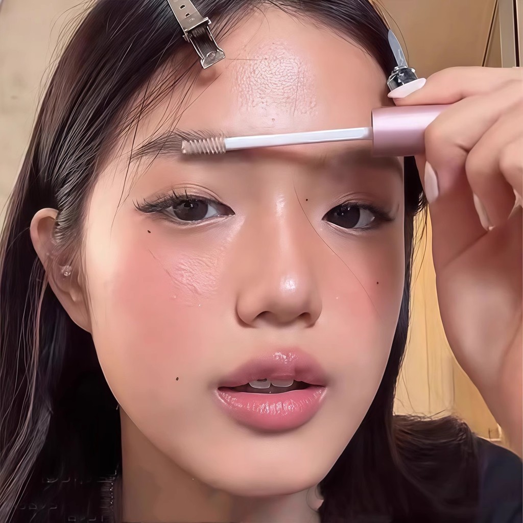 Jaden jaden Zhang Sijie Cùng phong cách Cúm tóc ba chiềuTạo kiểu Wild Eyebrow Gel Áo mưa lông mày Ge