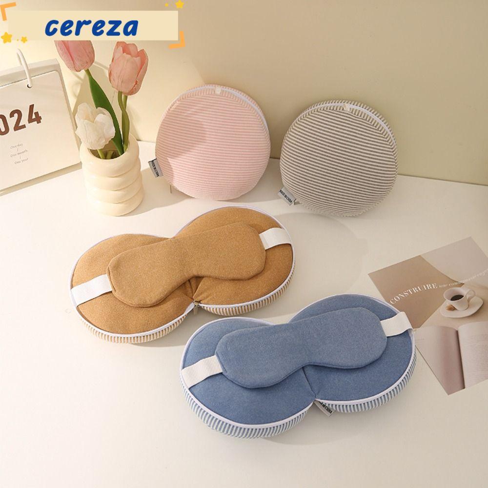 CEREZA Travel Eye Cover, Gối ngủ di động 2 trong 1, Gối ngủ đa chức năng Máy bay nghỉ ngơi văn phòng